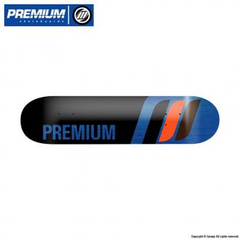 PREMIUM SKATEBOARDS TEAM LOGO BLACK / BLUE 7.5